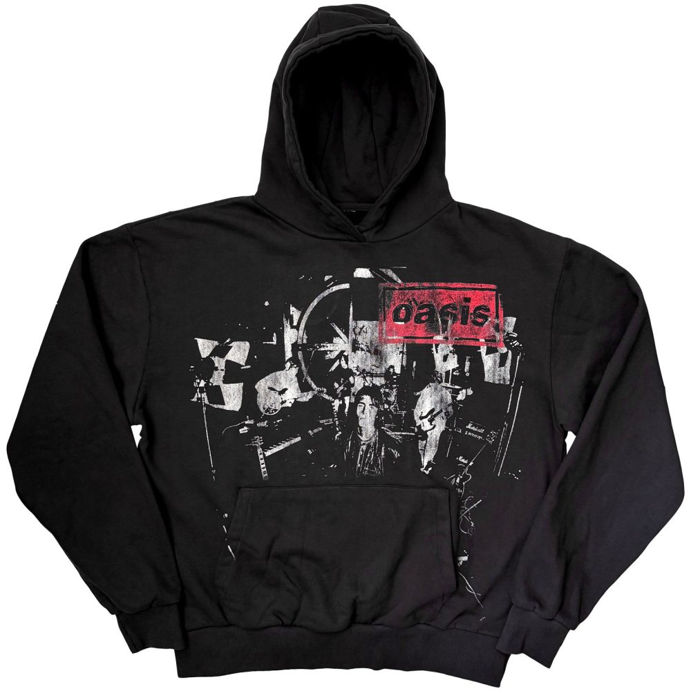 Oasis - Supersonic Monotone Logo Hoodie - Black